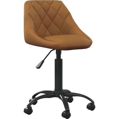Bürostuhl Braun Samt