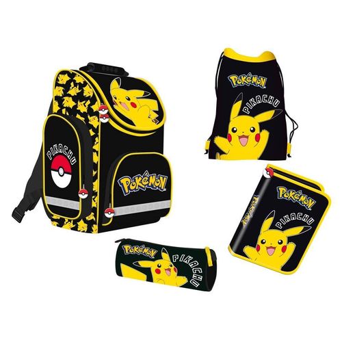 Pokemon Schulranzen Set 5teilig - incl. Regenschutz