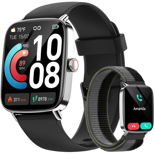Smartwatch Herren Damen mit Telefonfunktion,1.85