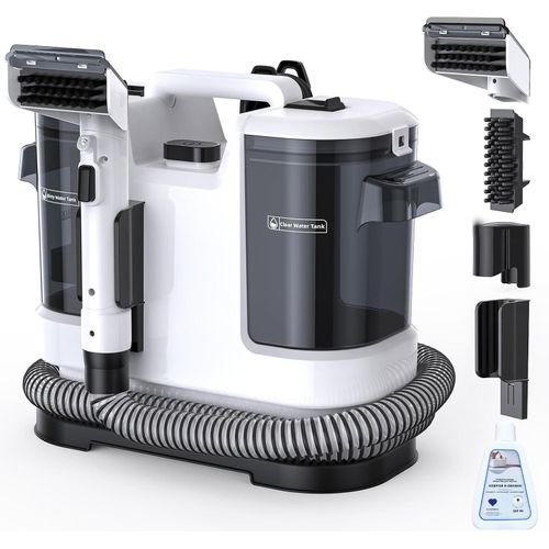 Waschsauger, 450W Polsterreiniger, mit Reinigungsmittel, Teppichreiniger für Teppiche Treppen Sofa Tiere, Polstermöbel Carpet Cleaner, Auto Reiniger