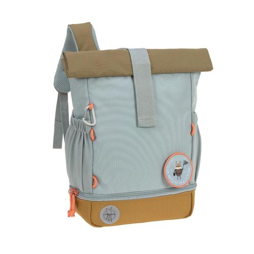 Lässig Kinderrucksack Rolltop , Hellblau , Textil , 11x32.5x23 cm , Füttern, Kindergartenzubehör, Kinderrucksäcke