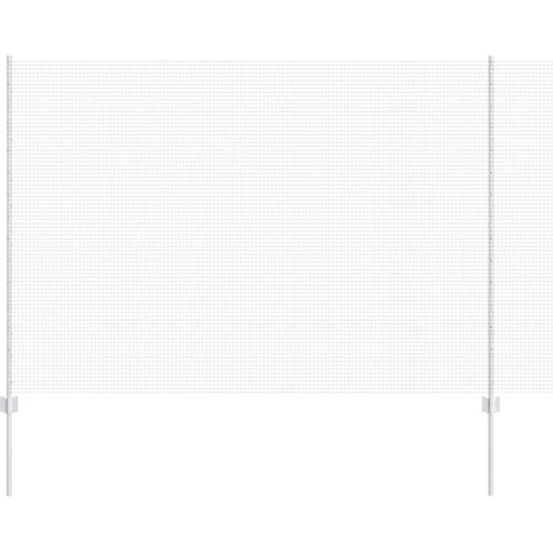vidaXL Zaun mit Pfosten Silber 1.6 x 50 m Stahl