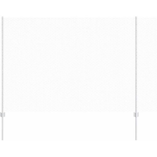 vidaXL Zaun mit Pfosten Silber 1.6 x 50 m Stahl