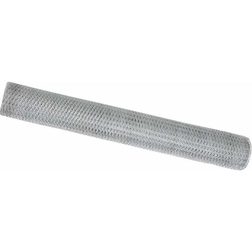 vidaXL Sechseckgeflechtzaun Silber 1.4 x 100 m Verzinkter Stahl
