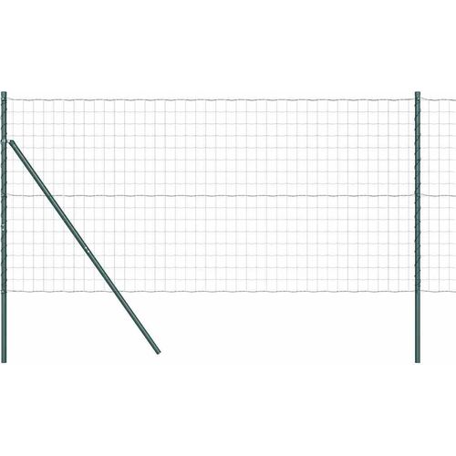 vidaXL Zaun mit Pfosten Grün 1.2 x 25 m Stahl
