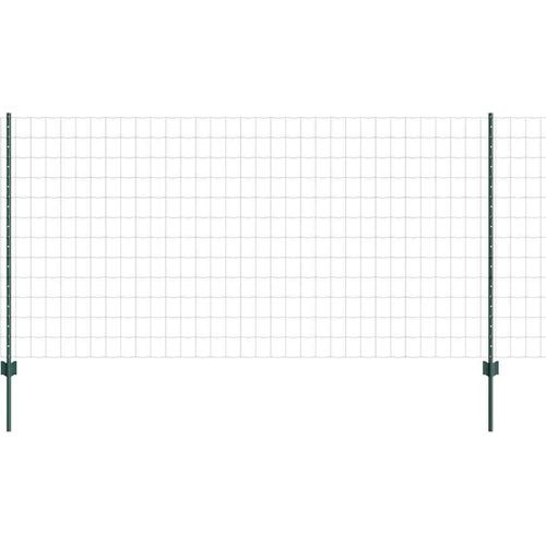 vidaXL Zaun mit Pfosten Grün 1.2 x 25 m Stahl