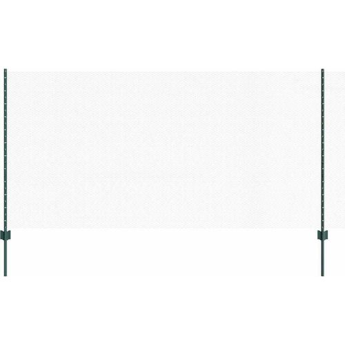 vidaXL Zaun mit Pfosten Grün 1.2 x 50 m Stahl