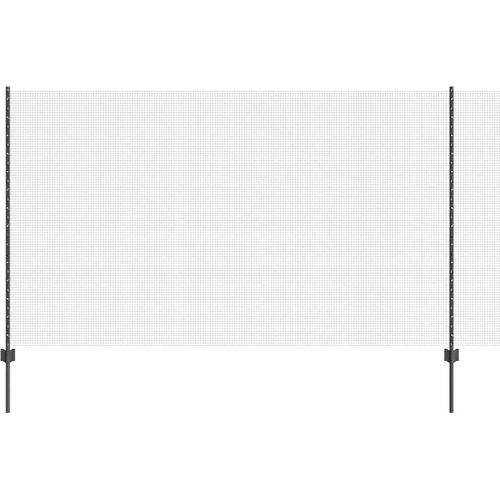 vidaXL Zaun mit Pfosten Grau 1.4 x 25 m Stahl