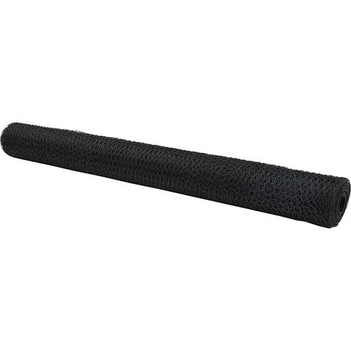 vidaXL Sechseckgeflechtzaun Grau 1.2 x 100 m Stahl