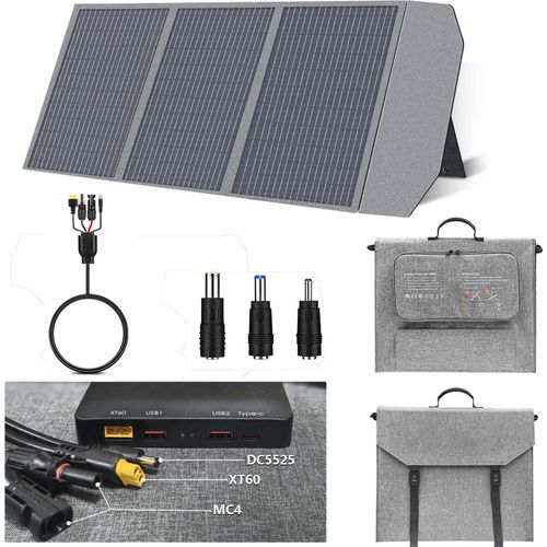 Solarpanel, 100W, Tragbares Design, Vielseitige Kompatibilität, SP100-PRO