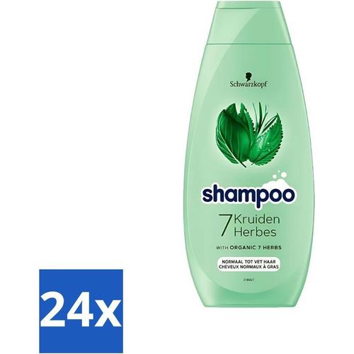 Schwarzkopf - Shampoo - 7 Kräuter - Normales bis fettiges Haar - 400 ml - Vorteilspack - 24 Stücke