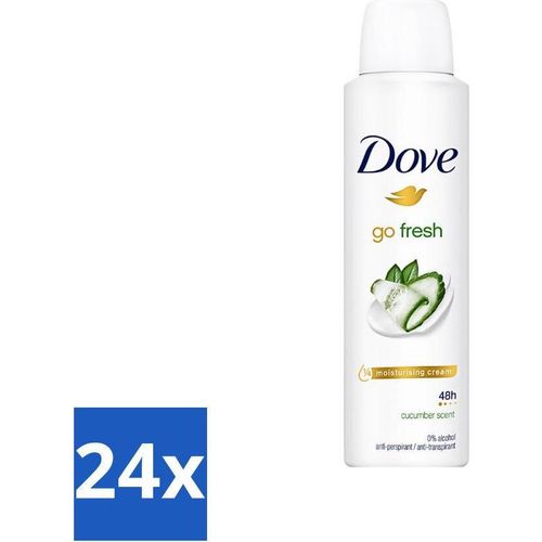 Dove Go Fresh - Deospray - Gurke - 150 ml - Vorteilspack - 24 Stücke