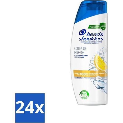 Head & Shoulders Anti-Schuppen-Shampoo – Citrus Fresh – Fettiges Haar – 285 ml - Vorteilspack - 24 Stücke