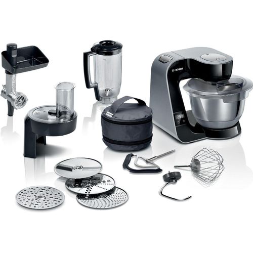 Bosch MUM5XC4E Exclusiv Küchenmaschine mit Waage, Schwarz
