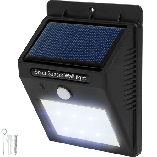 8er-Set Solarlampe mit Bewegungsmelder 9,7 x 5,1 x 12,4 cm