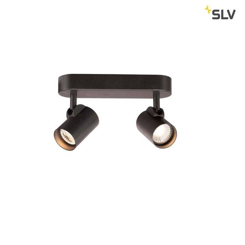 SLV Helia LED Double Wand- & Deckenleuchte 3000K 35° Schwarz SLV 156510