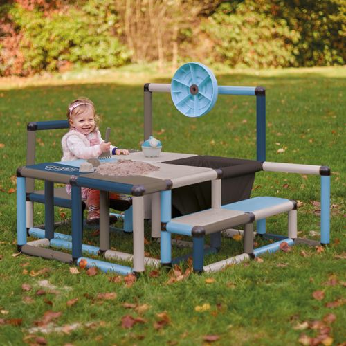 Quadro Möbel Kit L Home Modularer Baukasten für Kindermöbel und Spielgeräte, ab 6 Monaten, 345 Teile – Petrol