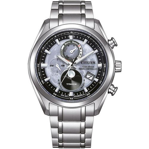 Citizen BY1010-81H Eco-Drive Mondphase Titanium Funkuhr