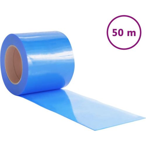vidaXL Türvorhang Blau 200x1,6 mm 50 m PVC