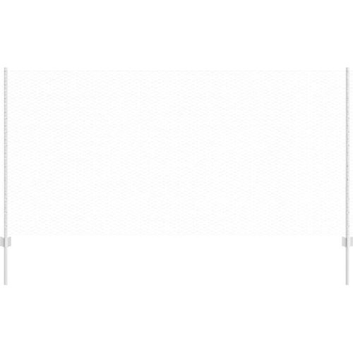 vidaXL Zaun mit Pfosten Silber 1.2 x 50 m Stahl