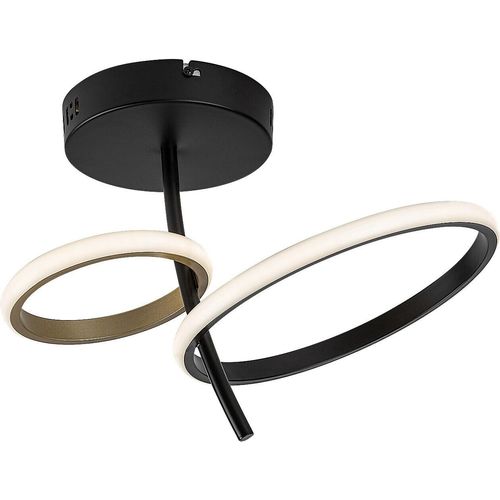 Rabalux 71296 Deckenleuchten Emilion LED 24 Metall Silikon schwarz/ golden
