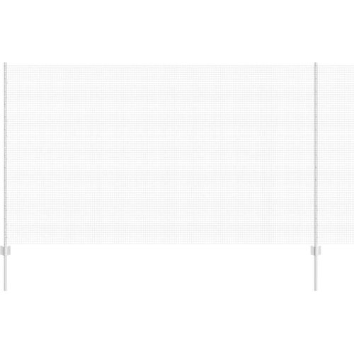 vidaXL Zaun mit Pfosten Silber 1.4 x 50 m Stahl