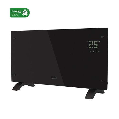 Hombli Smart Convection Heater - 2000W Black Glass