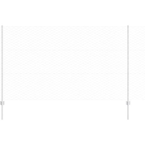vidaXL Zaun mit Pfosten Silber 1.4 x 50 m Stahl