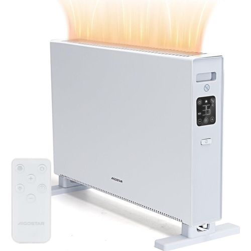 Elektroheizung energiesparend 2000W, Heizkörper mit 2 HeizstufenKonvektor, heizung mit Fernbedienung, LED Touch, Schnelle Erwärmung, 24hTimer, Leise