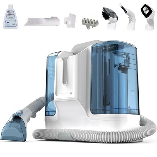 Polsterreiniger, Waschsauger mit Reinigungsmittel, Teppichreiniger für Teppiche Treppen Sofa Tiere, Polstermöbel Carpet Cleaner, Auto Sofa Reiniger