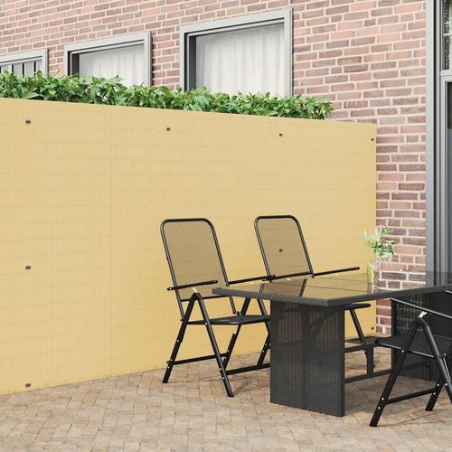 Gartenzaun Doppelseitig Gelb 1,8x5 m PVC