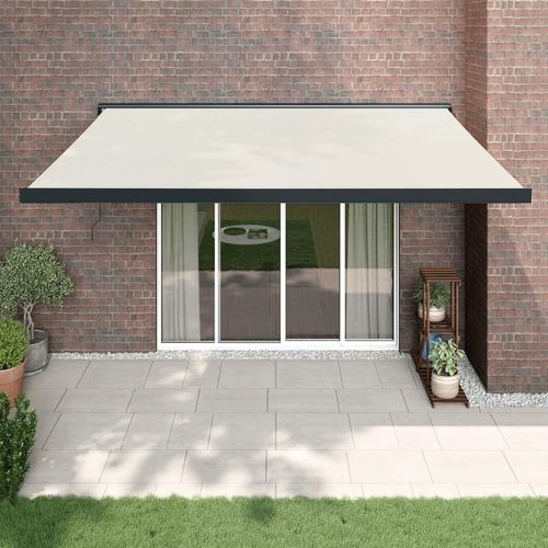 [Home] Gelenkarmmarkise Creme 4,5x3 m Stoff und Aluminium , Neue Mode 2024 im häuslichen Leben