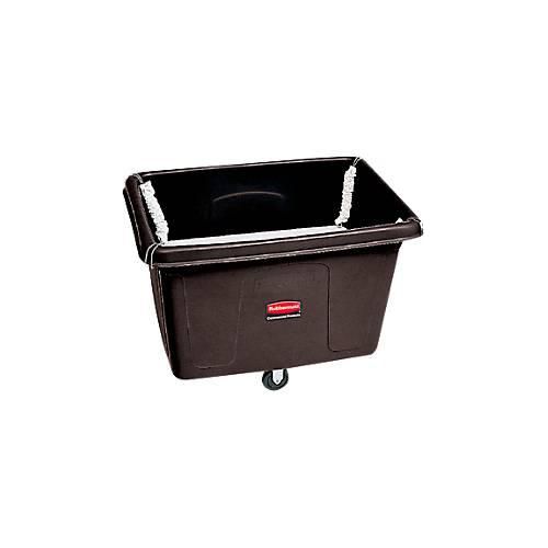 Transportwagen Rubbermaid CUBETRUCK, 396 Liter, federgelagert, L 1120 x B 787 x H 825 mm, schwarz