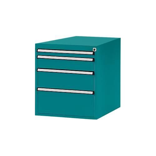 Manuflex Schubladen-Unterbau, für T 800 mm, wasserblau