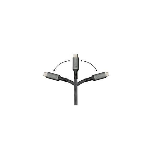 USB 2.0 Lade/-Datenkabel Good Connections, USB-C an USB-C, Leistung 240 W, bis 480 Mbit/s, Länge 1 m, schwarz