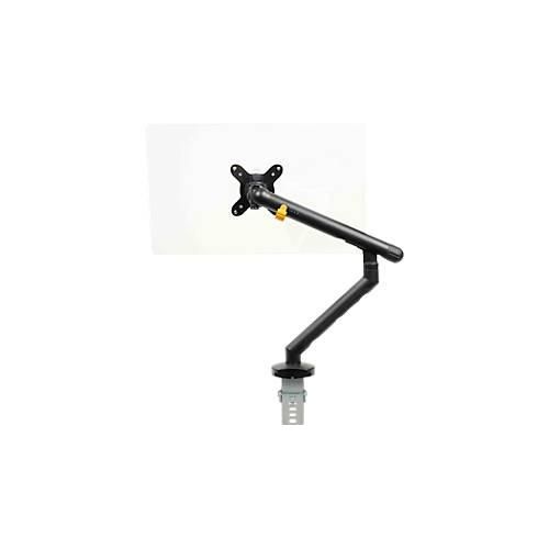 Monitorarm BakkerElkhuizen BE Flexible, für 1 Monitor, bis 10 kg, dreh-, neig- und schwenkbar, 80 mm Klemmweite, VESA-komaptibel, ergonomisch, Höhenverstellbar von 170 bis 582 mm, schwarz