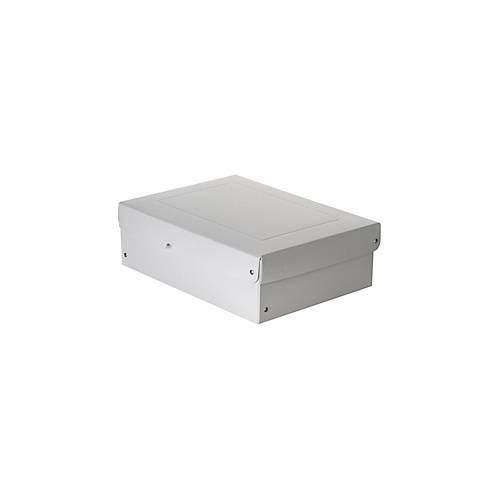 Archivbox Falken PureBox PRO A4, für bis zu 1250 Blatt, DIN ISO 16245-A, mit Beschriftungsfeld, L 320 x B 240 x Füllhöhe 100 mm, FSC®-Pappe, weiß