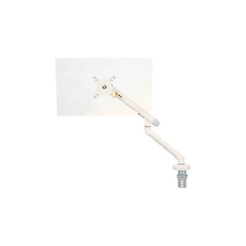 Monitorarm BakkerElkhuizen BE Flexible, für 1 Monitor, bis 10 kg, dreh-, neig- und schwenkbar, 80 mm Klemmweite, VESA-komaptibel, ergonomisch, Höhenverstellbar von 170 bis 582 mm, hellgrau/weiß