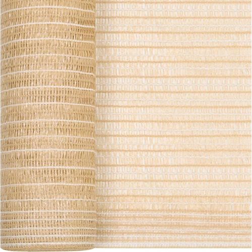 vidaXL Zaunblende Beige 1,8x50 m HDPE 195 g/m²