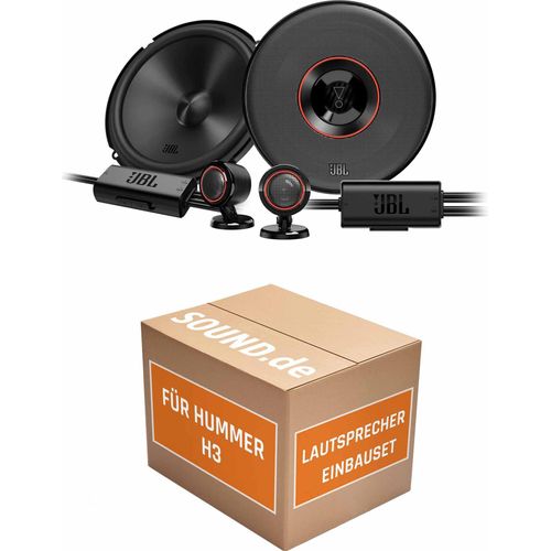 Lautsprecher Boxen Einbaupaket Front JBL Club3 64CTP passend für Hummer H3 | 2x Tief-Mitteltöner mit integriertem Hochtöner 210W MAX