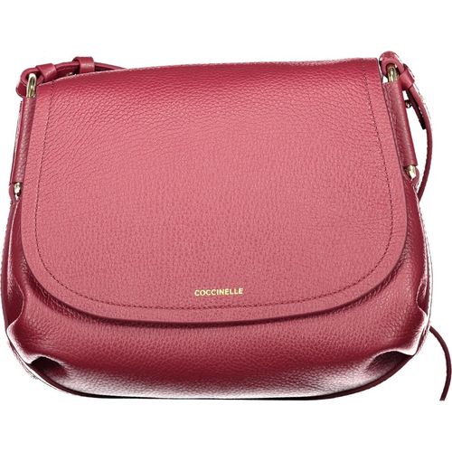 Lila Damenhandtasche mit verstellbarem Riemen und Magnetverschluss