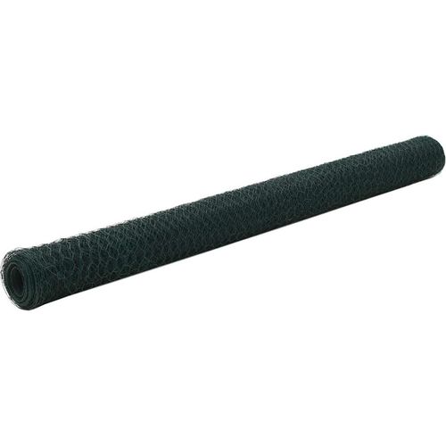 Drahtzaun Stahl mit PVC-Beschichtung 25x1,5 m Grün
