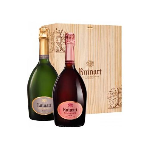 Champagner Ruinart - Geschenkset 2 fl. - Brut + Rosé