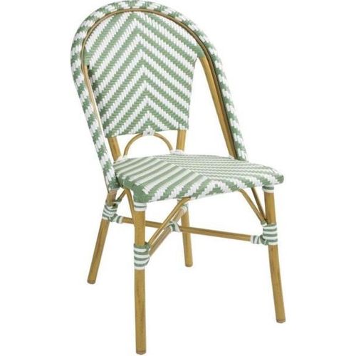 Bolero Rattanstuhl im Pariser Stil aus Polyethylengeflecht und Aluminium 2 Stück