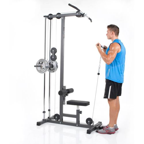 HAMMER Finnlo Latzug-Station Multi-Lat-Tower, 120 kg belastbare Gewichtsauflage