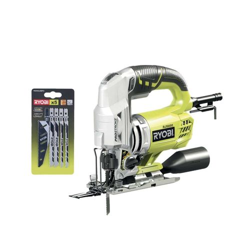 Pendelhubsäge RYOBI 600W 85mm Holz - Satz mit 5 Klingen RJS-850KA5