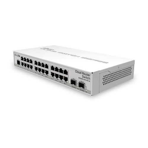 CRS326-24G-2S+IN - Cloud Router Switch mit 800 MHz CPU, 512 MB RAM, 24x Gigabit LAN, 2x SFP+