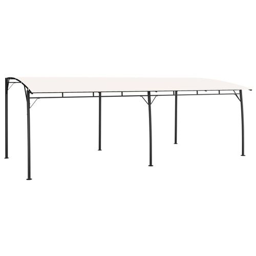 Prolenta Premium - Garten-Sonnenschutz 6x3x2,55 m Cremeweiß