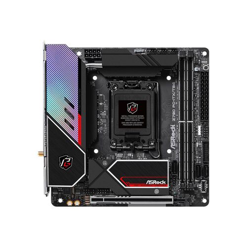 ASRock Z790 PG-ITX/TB4 - Motherboard - Mini-ITX - LGA1700-Sockel - Z790 Chipsatz - USB 3.2 Gen 1, USB 3.2 Gen 2, USB-C Gen 2x2, USB4 - Bluetooth, 2.5 Gigabit LAN, Wi-Fi - Onboard-Grafik (CPU erforderlich)
