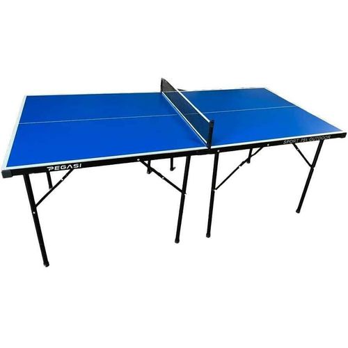 Pegasi Sport Tischtennisplatte - 200x98cm - Tischtennisplatte Outdoor- Tischtennis - Wetterfest - Tischtennistisch - Tischtennistisch Outdoor - Leicht zu transportieren - Blau